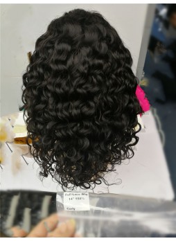 2-3 days  Full lace wig pre plucked hair line baby hair natural color  bleached knots 100% human hair  8A  quality curly